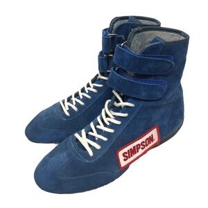 Simpson Racing 28900BL High Top Racing Shoes Suede